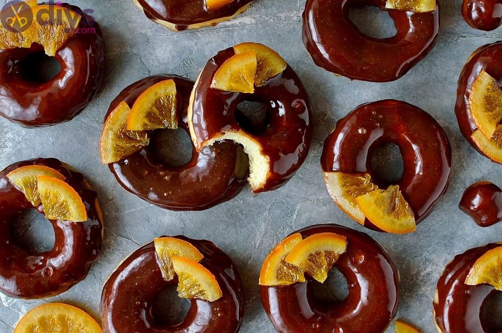 Chocolate orange doughnuts christmas desserts 