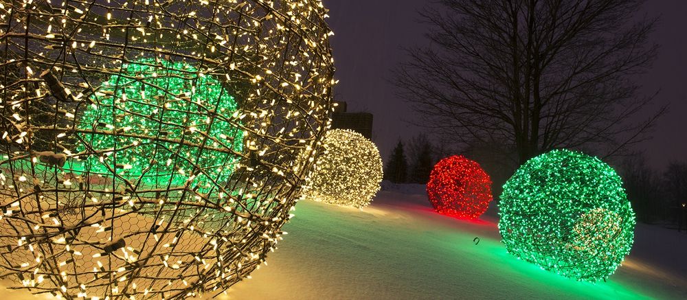 Christmas light balls christmas yard lights