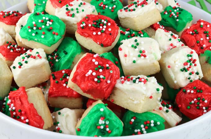 Christmas sugar cookie bites