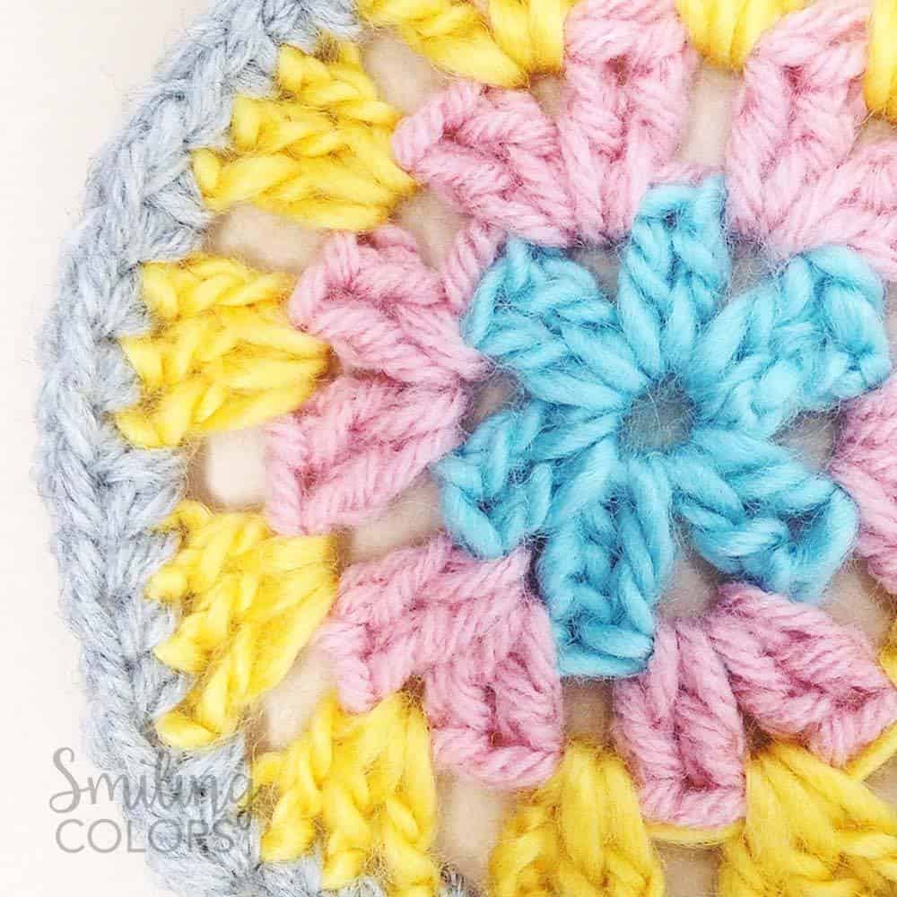 Crocheted coasters