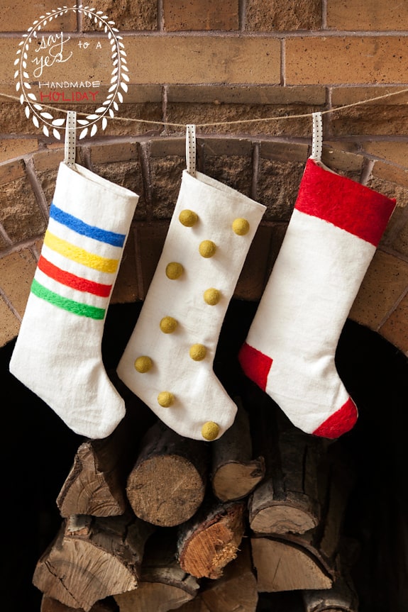 DIY Felt Christmas Stockings