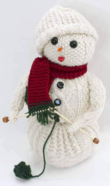 Knitted snowman