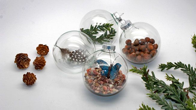 Rock and branch glass balls