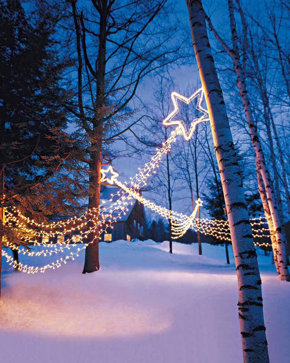 Shooting stars christmas lawn lights