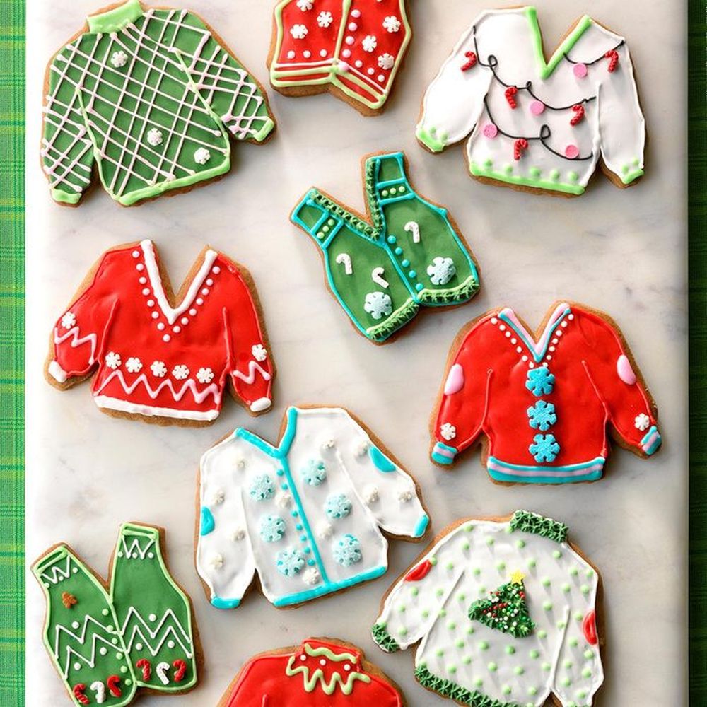 Ugly sweater cookies christmas sugar cookies
