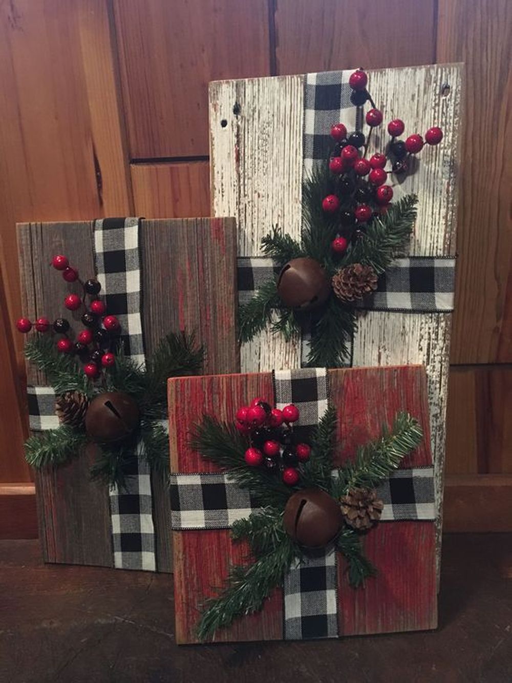 Wooden gifts front porch christmas decorating ideas 