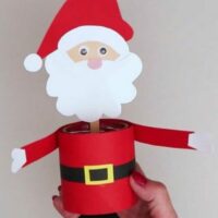 Cropped paper santa candy holder christmas decoration ideas jpg