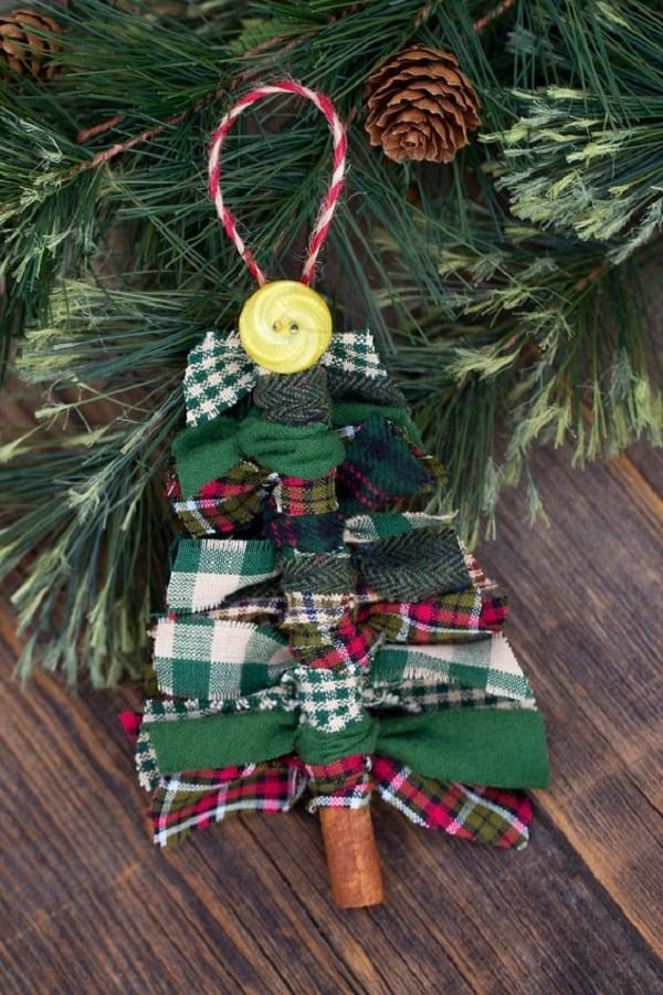 Fabric Trees - Rustic Christmas Tree Decorations