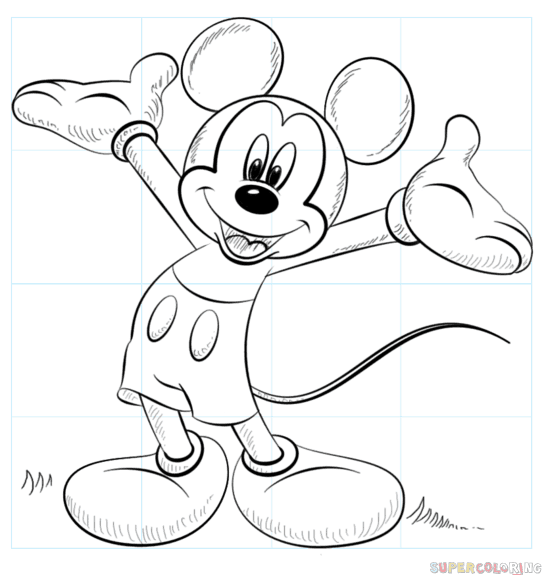 Mickey mouse how to draw