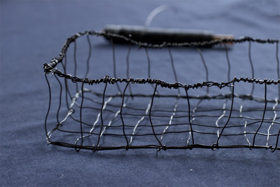 Wire basket diy detail