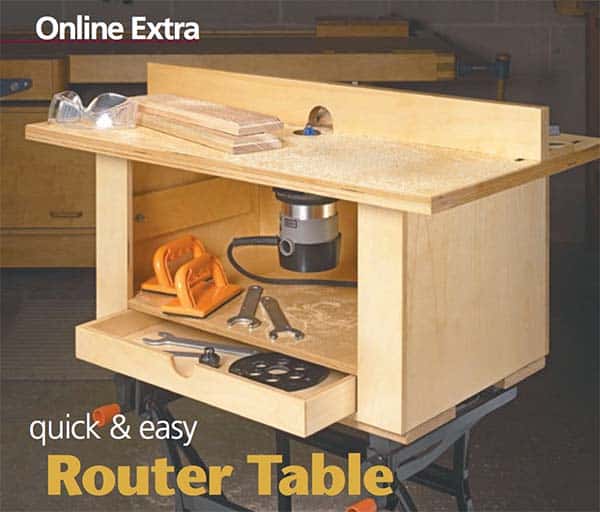 Basic box shaped router table for beginners