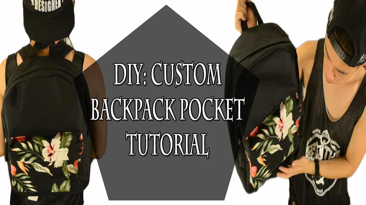 Custom backpack pocket addition