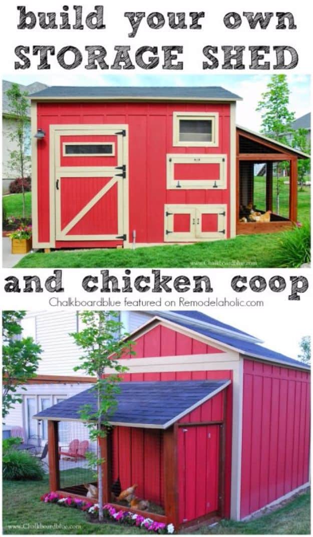 Diy chicken coop and shed combo