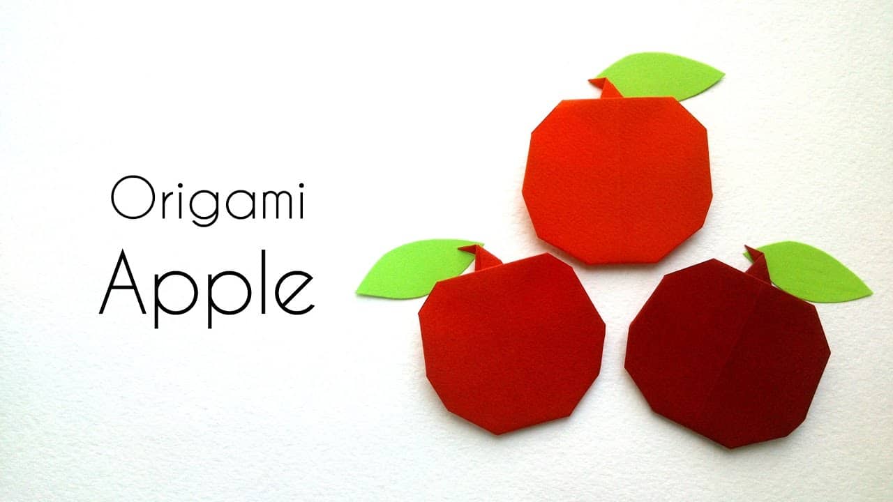 Origami apples