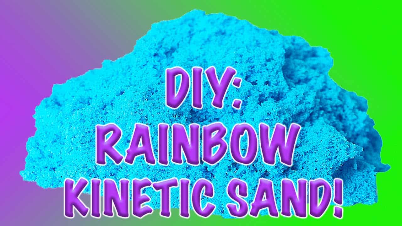 Rainbow kinetic sand