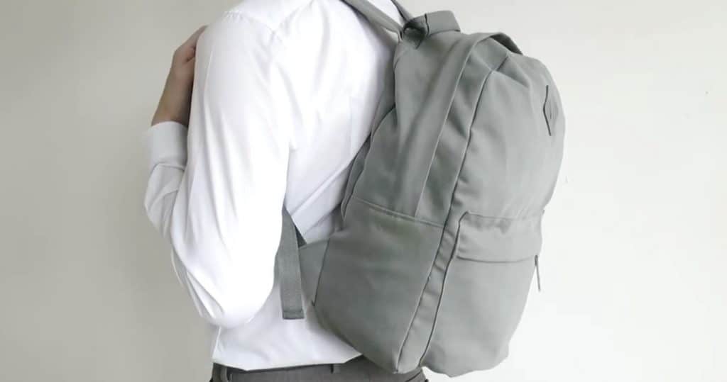 Simple canvas backpack