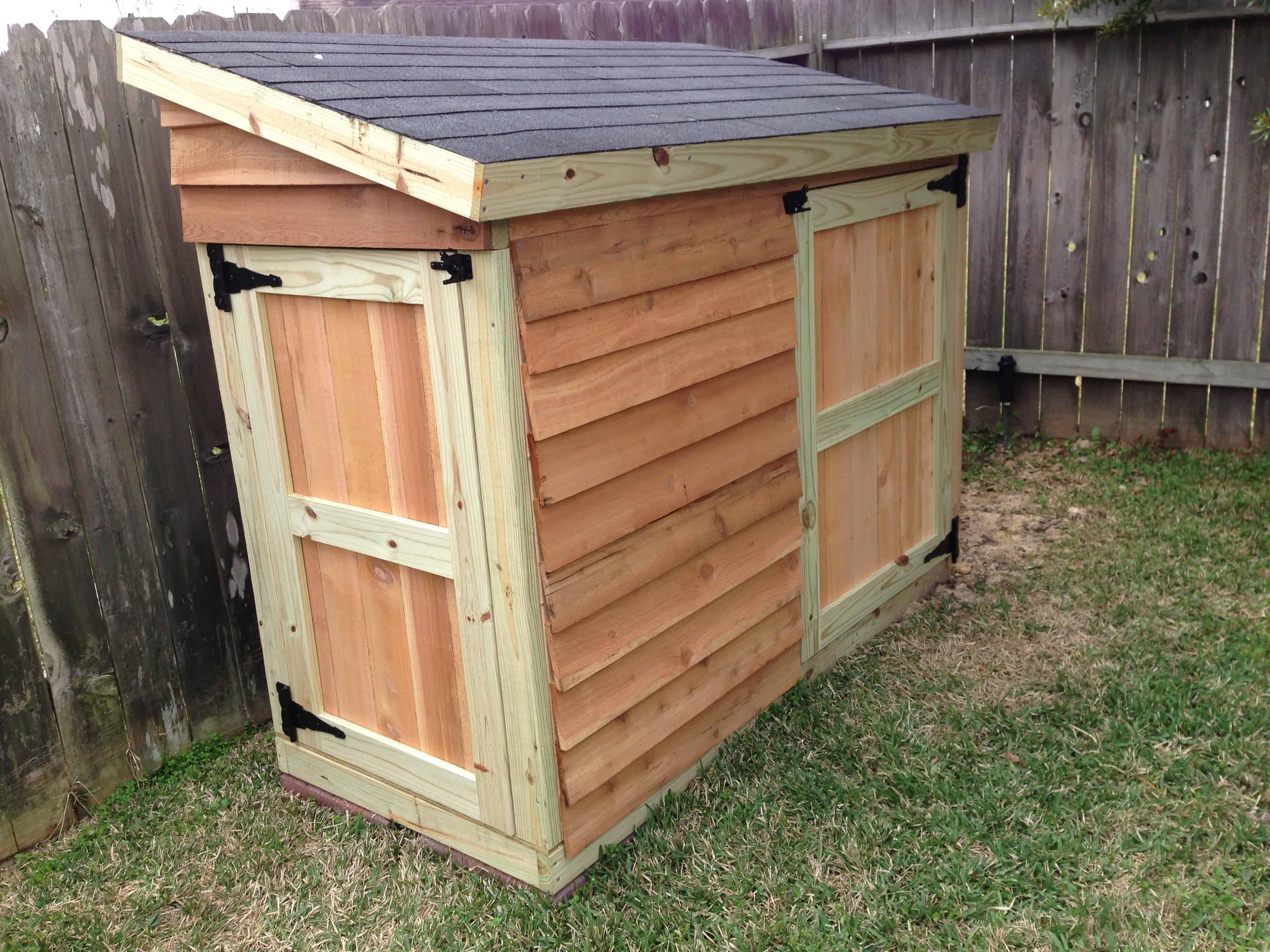 Small diy lawn mower shed