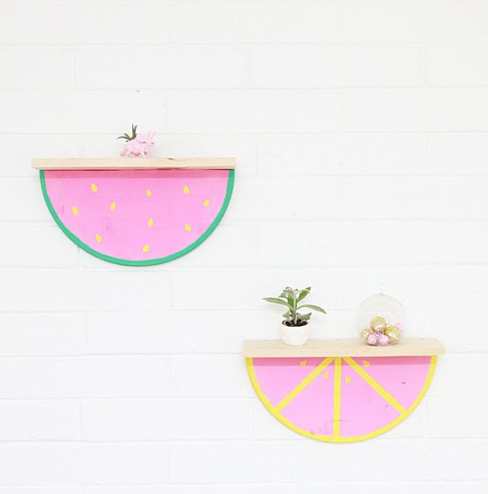 Diy watermelon shelf