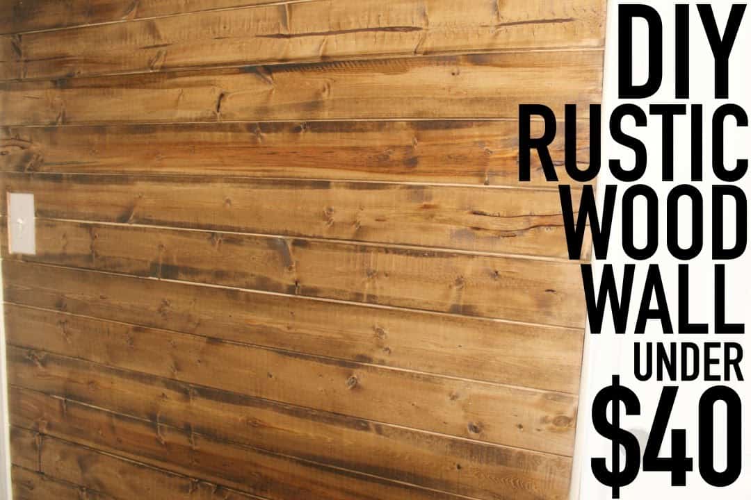 Diy wood wall under $40