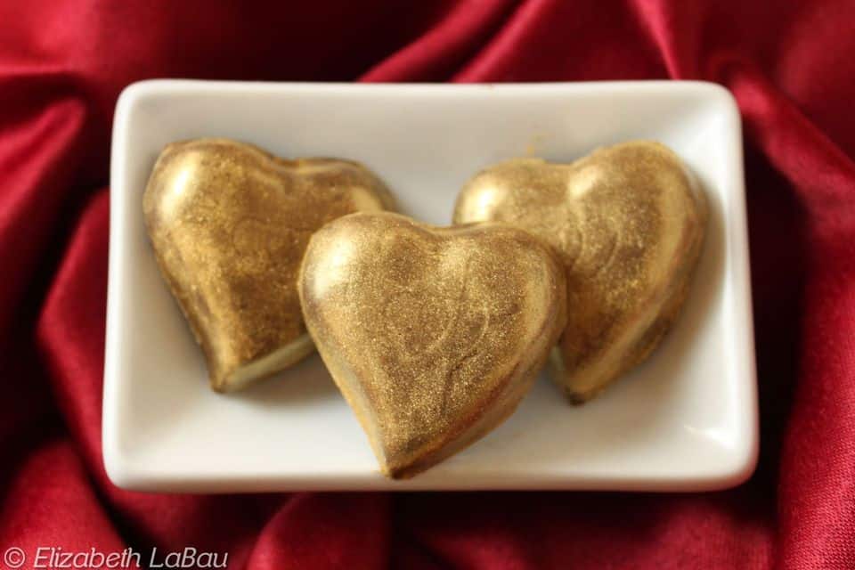 Golden Chocolate Hearts - Romantic Gifts for Her