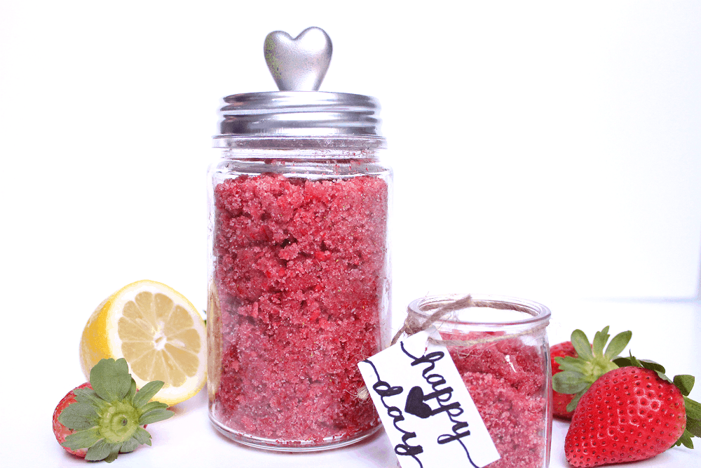 Strawberry & Lemon Scrub - Valentine Day Gifts for Girlfriend