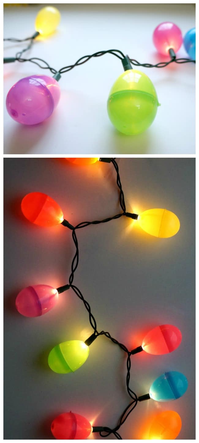 Diy easter egg string lights