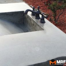 Diy concrete sink