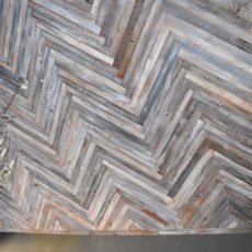 Diy herringbone reclaimed wood ceiling