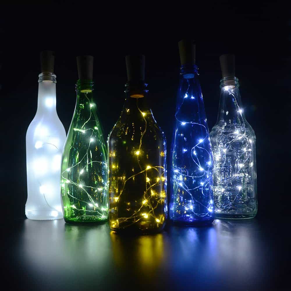 Diy wine bottle lights
