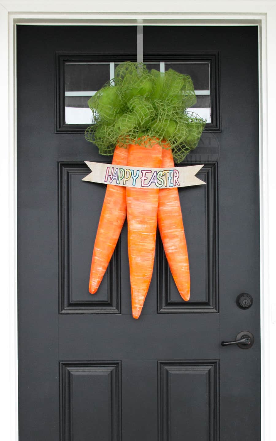 Easter carrots door decoration