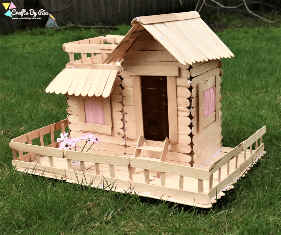 Popsicle stick house