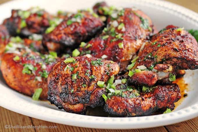 Southwestern grilled chicken with lime butter