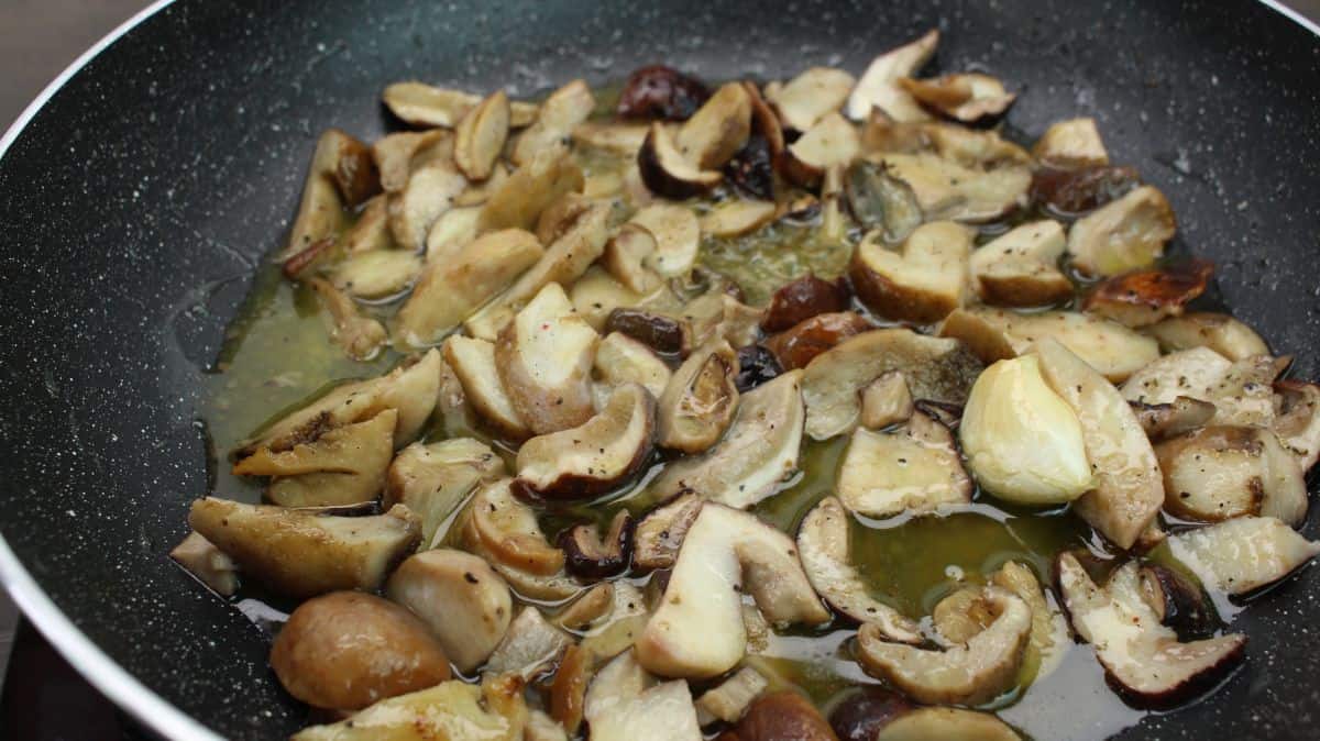 Tagliatelle with porcini mushrooms recipe