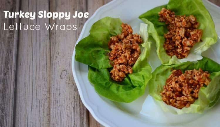 Turkey sloppy joe lettuce wraps