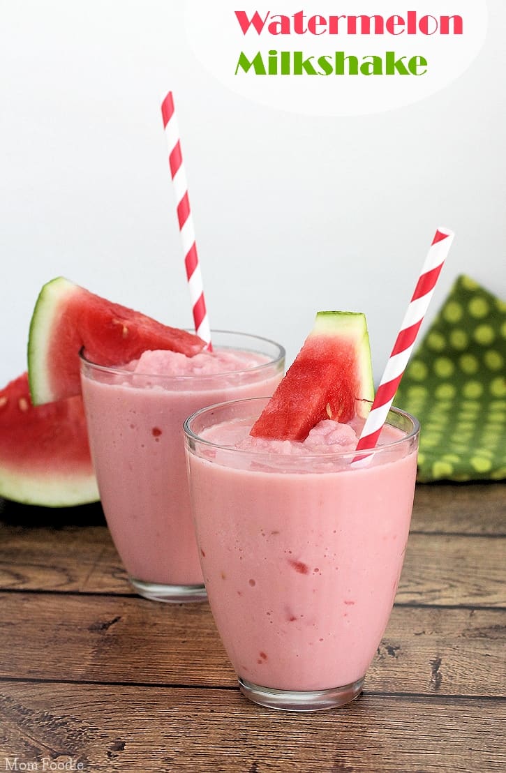 Vegan watermelon milkshake