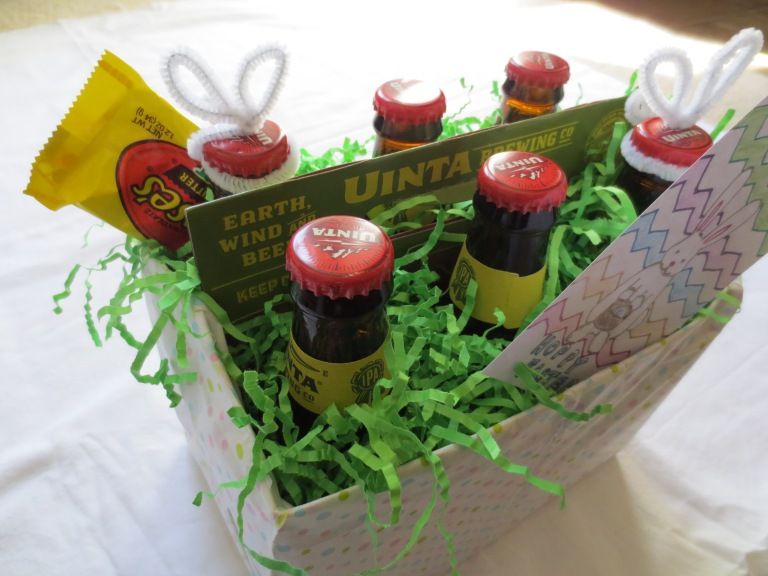 Beer box easter basket