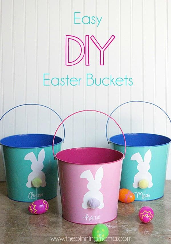 Diy easter buckets