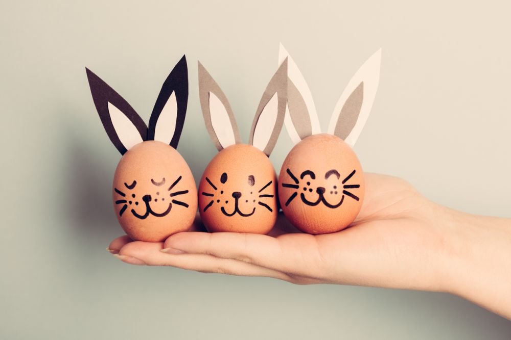 Easter egg bunnies