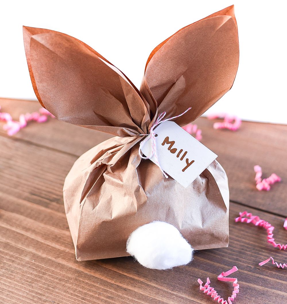 Paper bag bunny