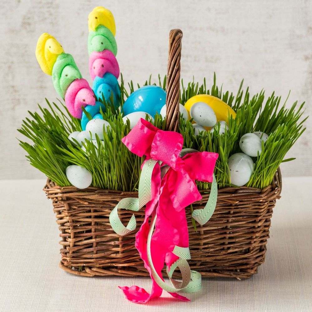 Ryegrass easter basket