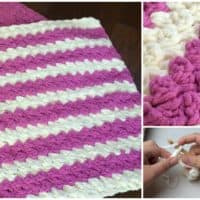 Crochet marshmallow baby blanket