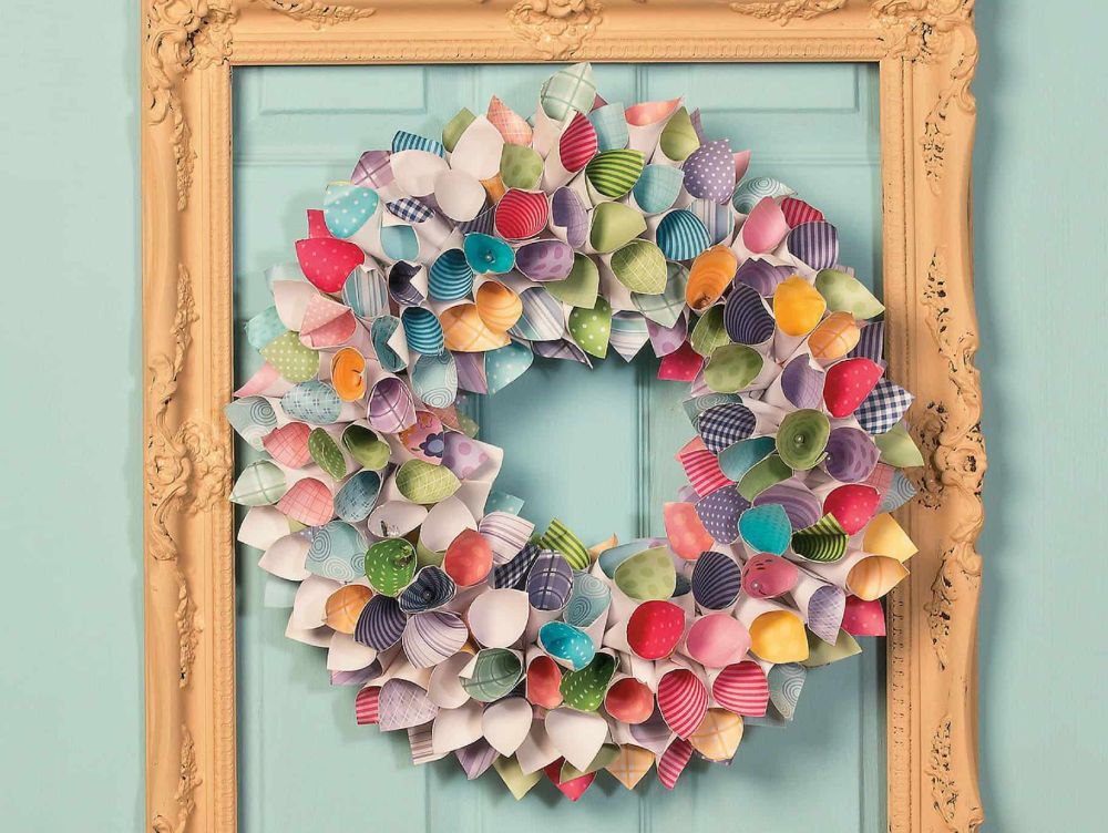 Curled Paper - Easter Floral Wreaths