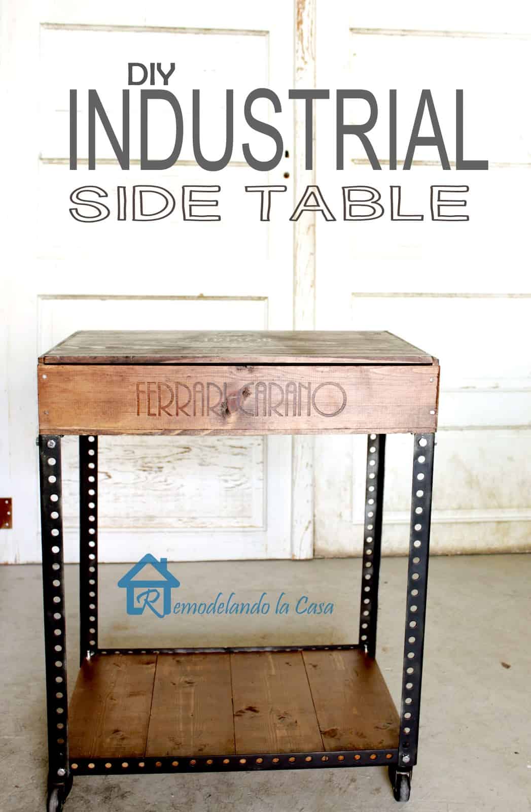 Diy industrial side table