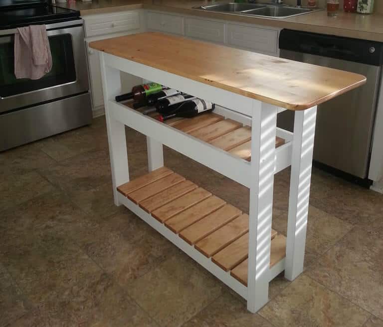 Homemade Kitchen Islands And Seating, Diy Kitchen Island Out Of Pallets