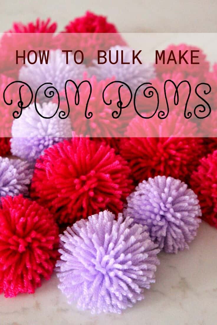 How to make pom poms in bulk for crafts