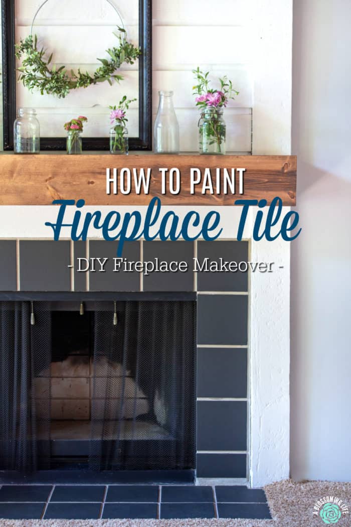 How to paint fireplace tile