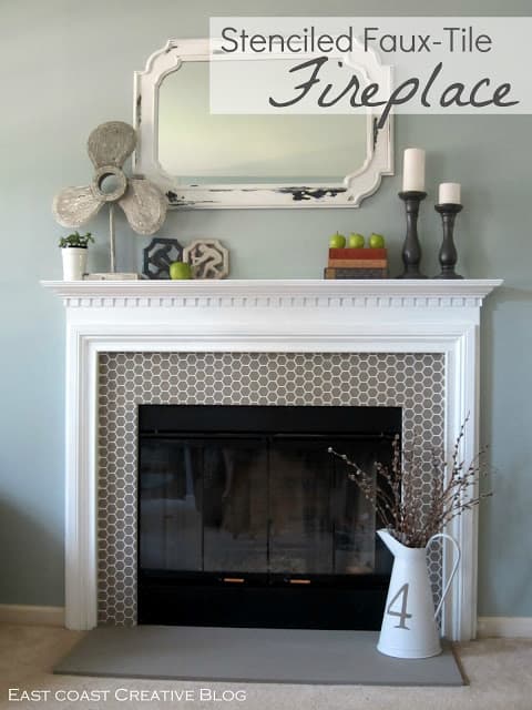 How to remodel by stencilling faux tile