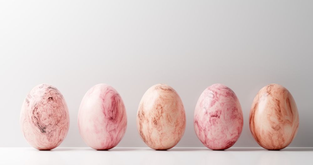 Marbled - Ideas for Easter Egg Decorating