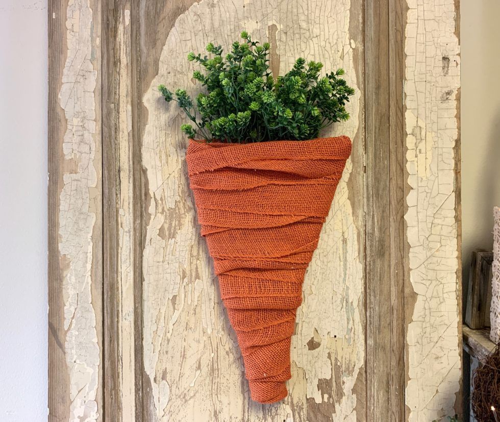 Cardboard Carrot - Easter Porch Decorations