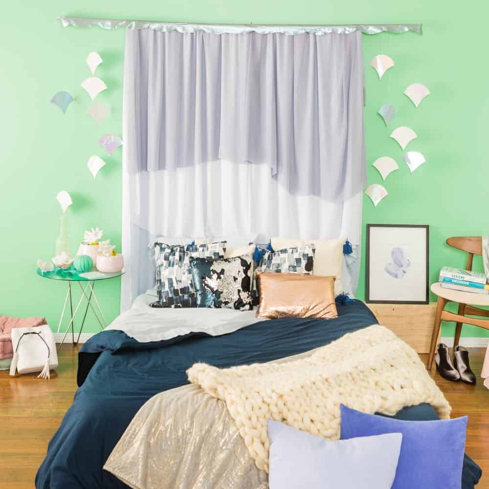 Diy mermaid curtain